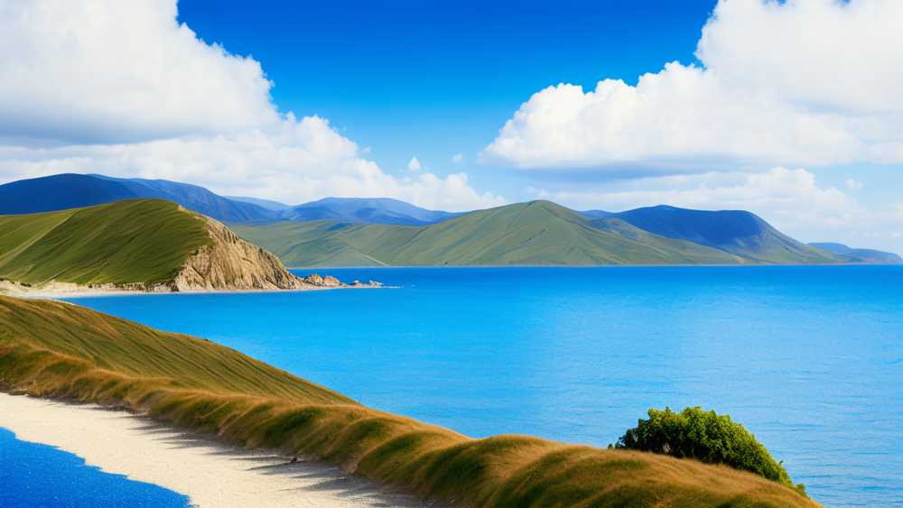 蓝色大海美景