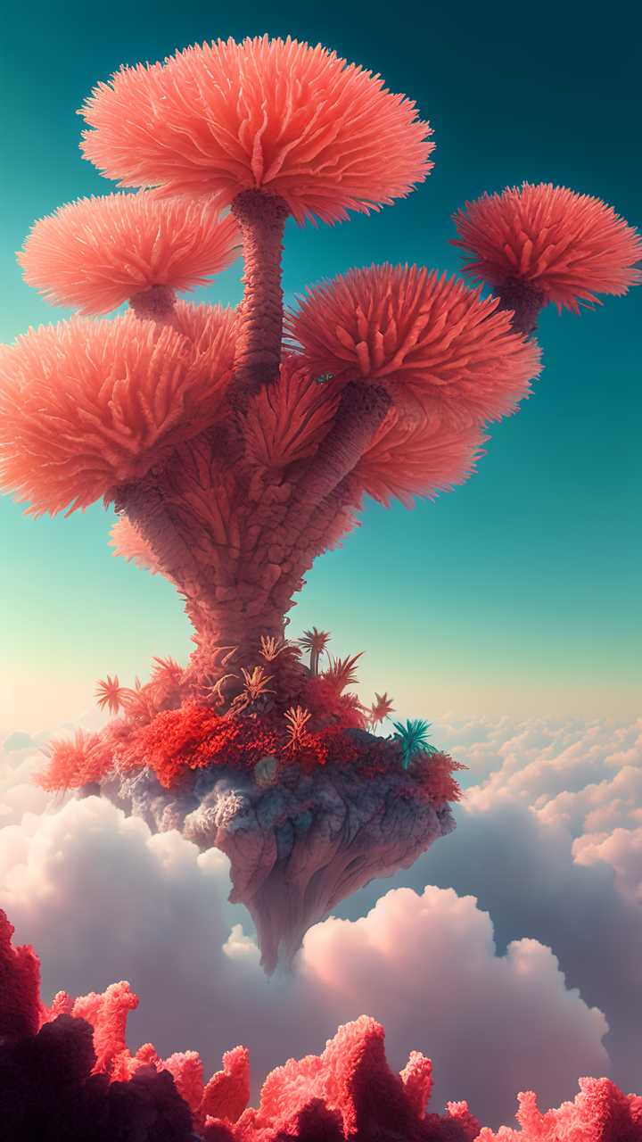 棕榈树云朵