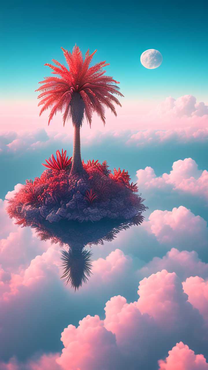 棕榈树云朵