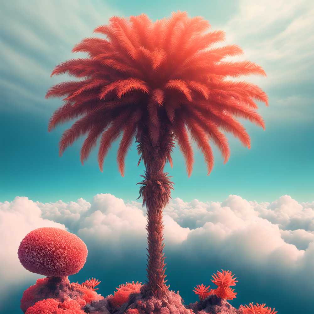 棕榈树云朵