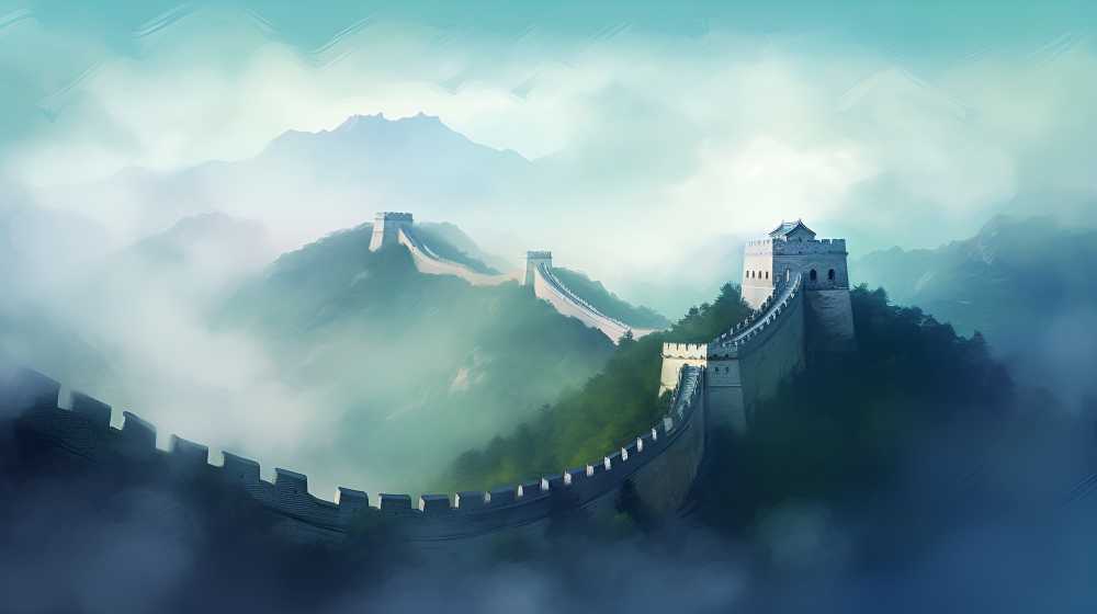 地方标志风景插画