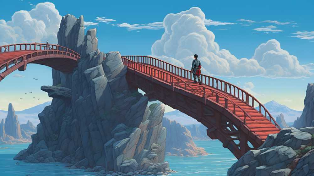 标志古风插画风景