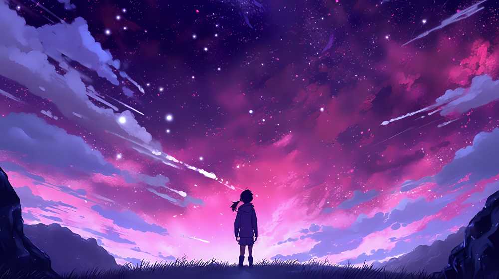 一个人的夜空是多么的美