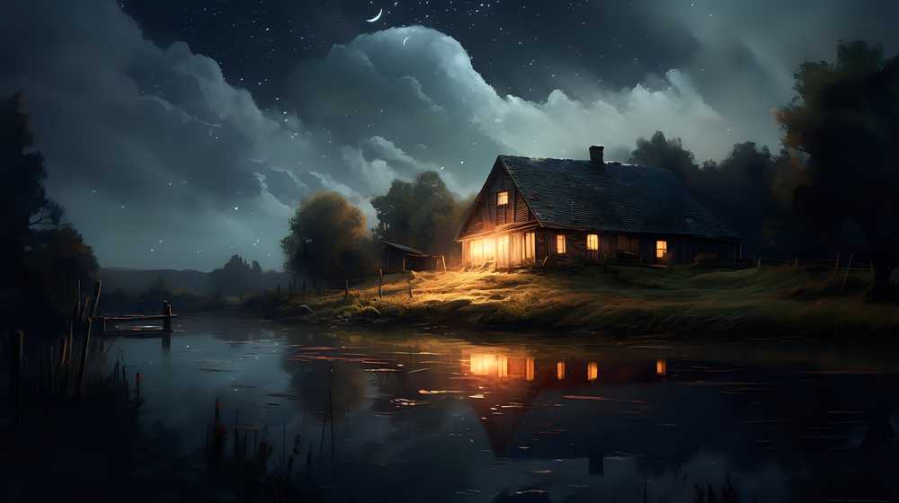 夜晚的风景很美
