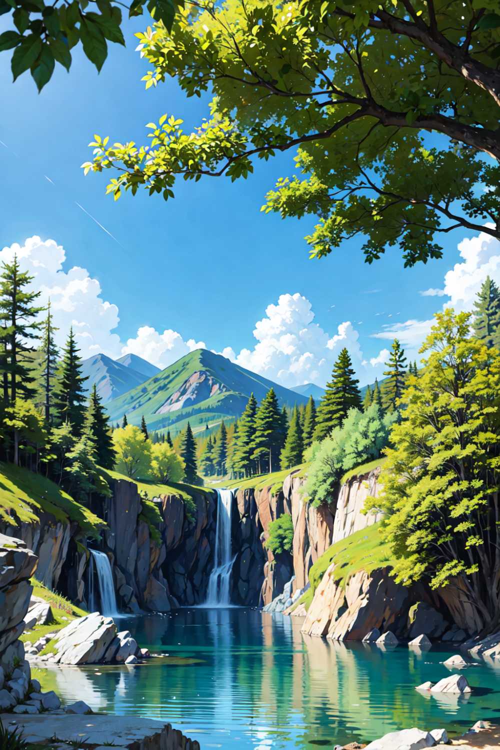 自然风景绿色插画11