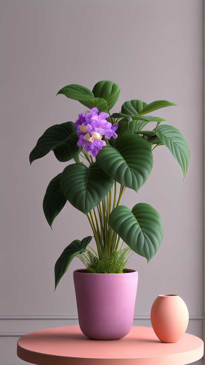绿植花瓶摆放场景