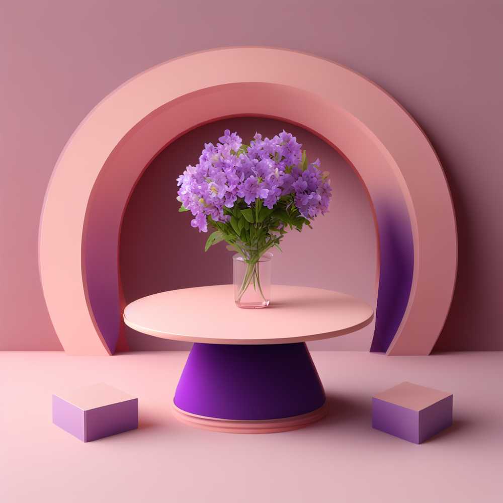 绿植花瓶摆放场景