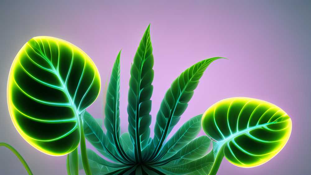 生物发光外来植物光背景