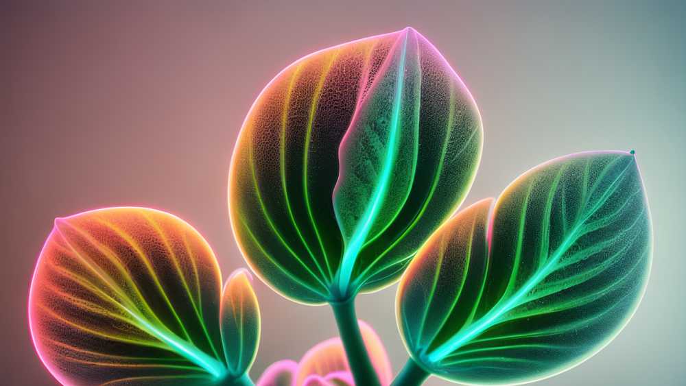 生物发光外来植物光背景