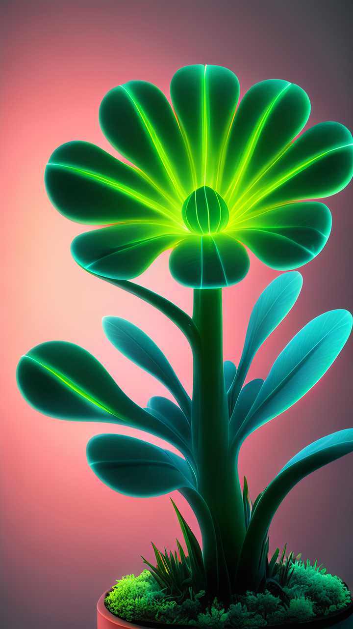 生物发光外来植物光背景