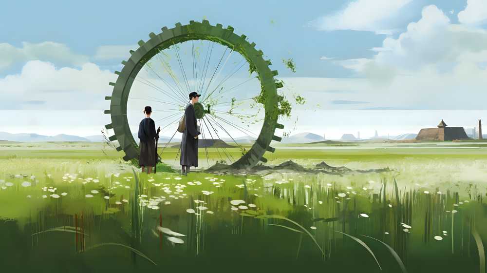 庄稼绿色农田车轮