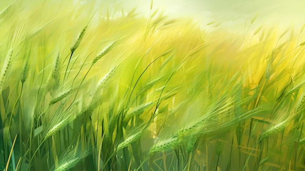 绿色麦惠夏季茂盛