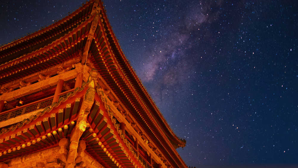 夜晚的鼓楼