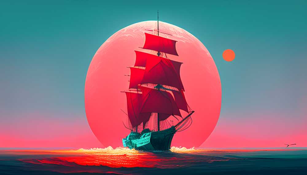 桃红色船只背景