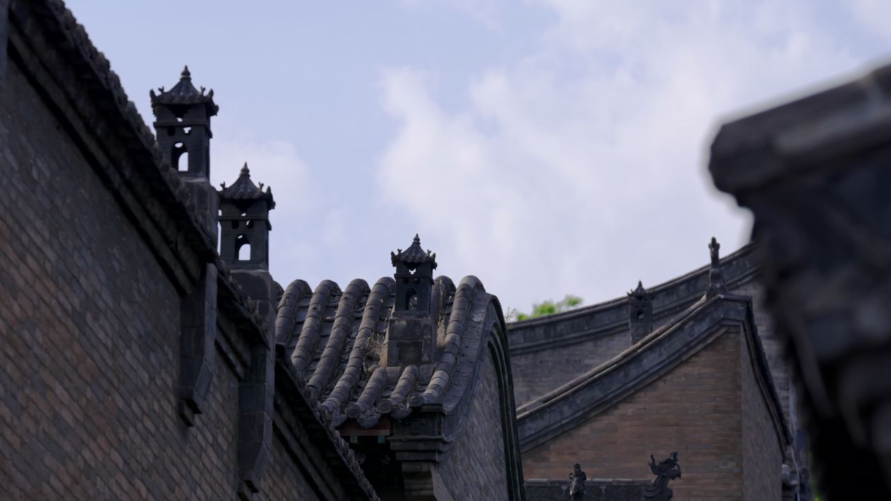 山西晋中灵石县王家大院建筑风光