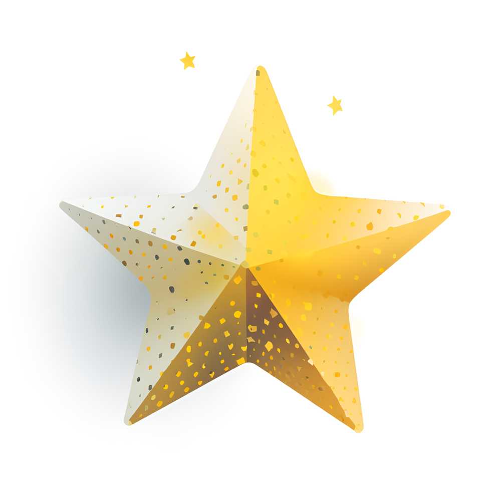 金黄色的星星