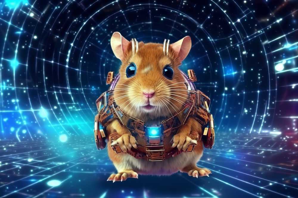 一只来自人工智能的数字鼠，代表着未来的科技、医疗和大数据等