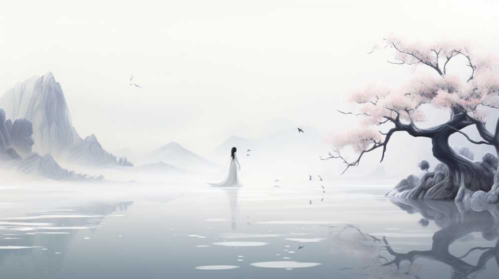艺术浅白色唯美背景图99