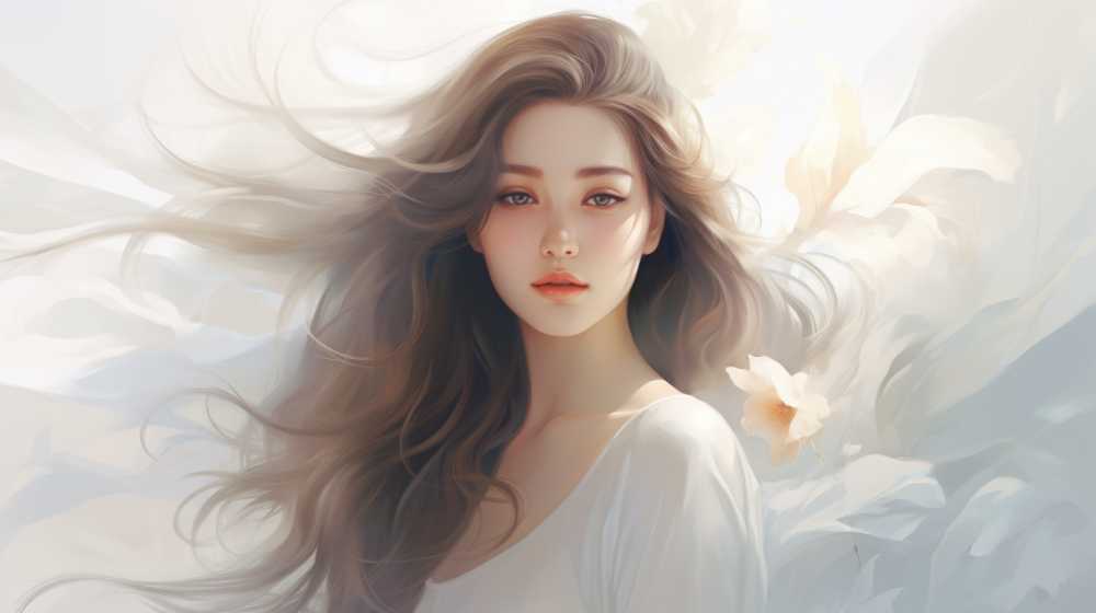 艺术浅白色唯美背景图99
