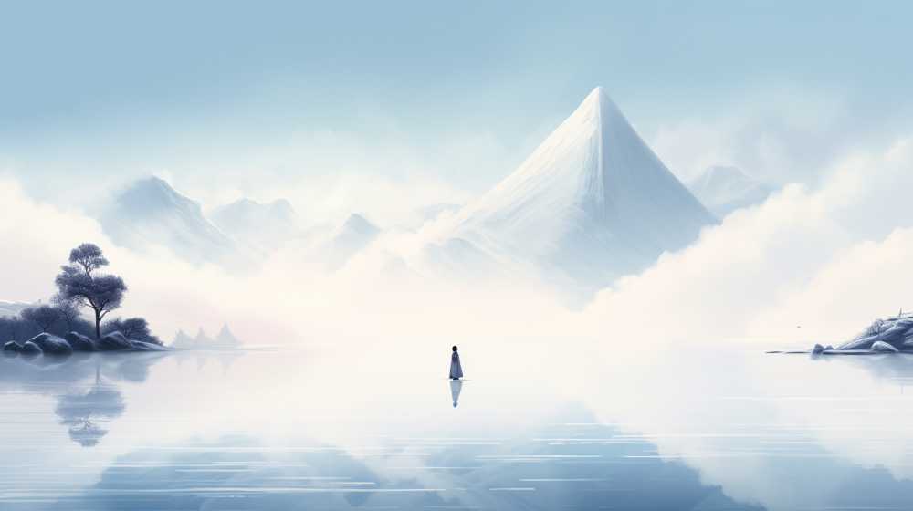艺术浅白色唯美背景图99