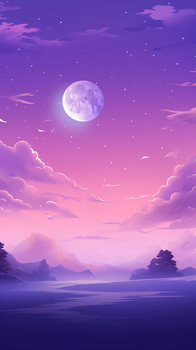 紫色唯美背景图