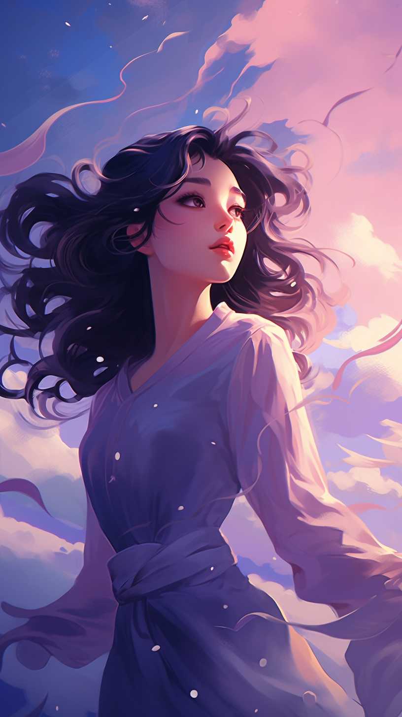 紫色唯美背景