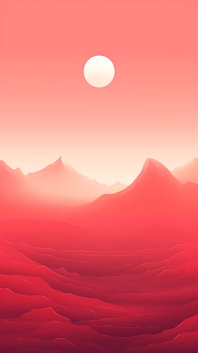 红色背景艺术图