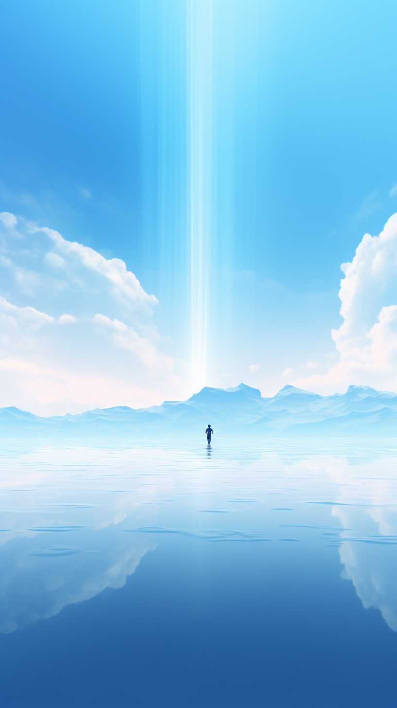 浅蓝色唯美背景