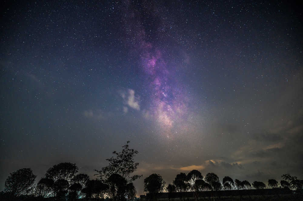天蝎座银河夜景