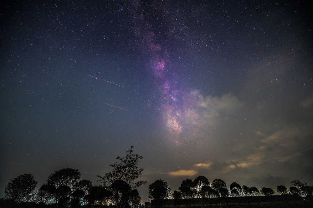 天蝎座银河夜景