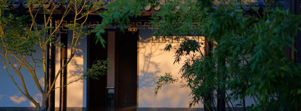 中式建筑的光影
