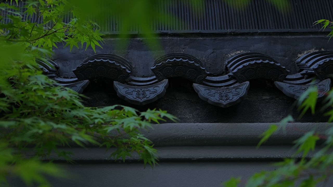 中式建筑空镜头