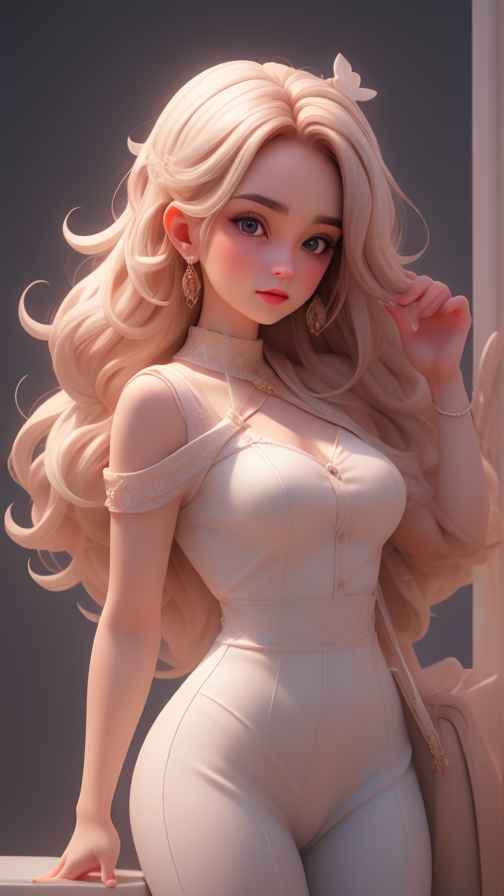 粉色女孩治愈系