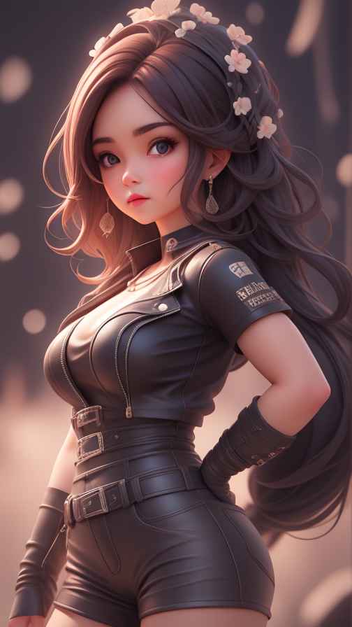 穿牛仔的女孩