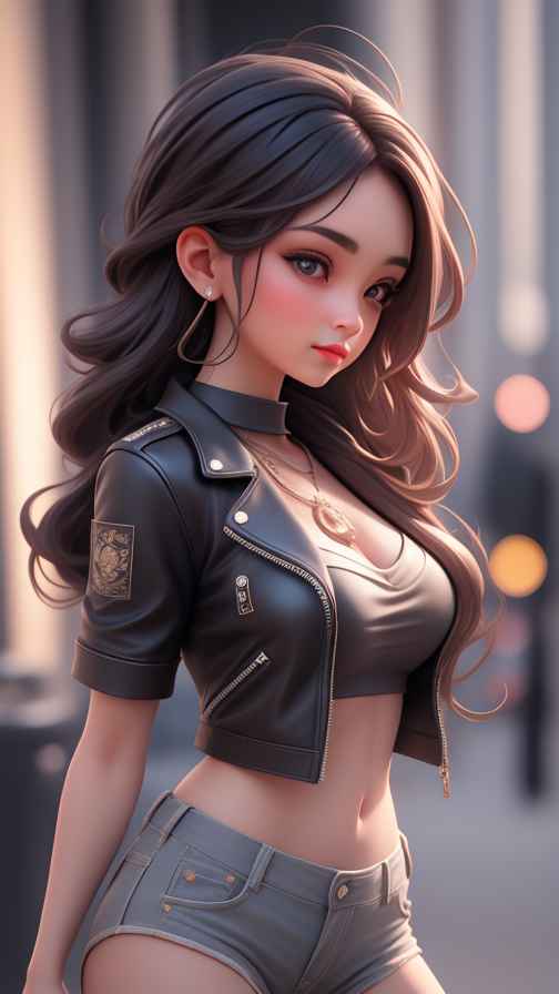 穿牛仔的女孩