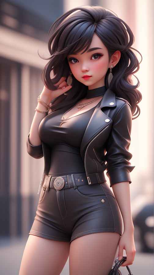 穿牛仔的女孩