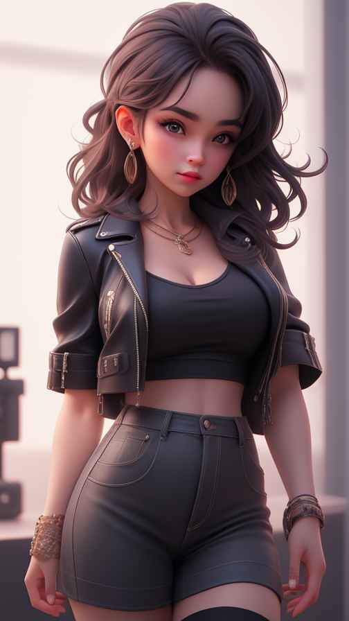 穿牛仔的女孩