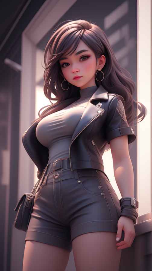 穿牛仔的女孩