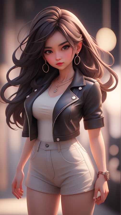 穿牛仔的女孩