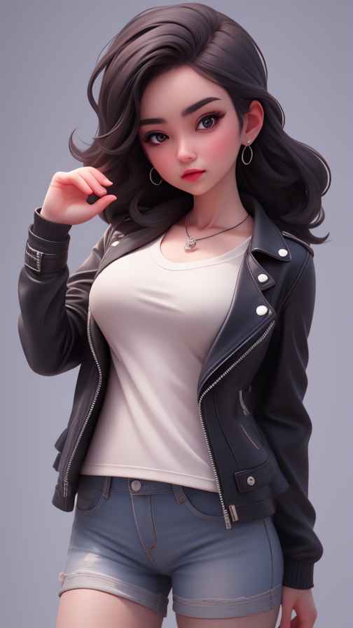 穿牛仔的女孩