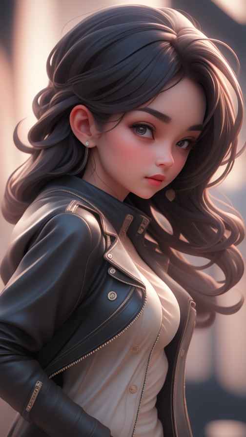 穿牛仔的女孩