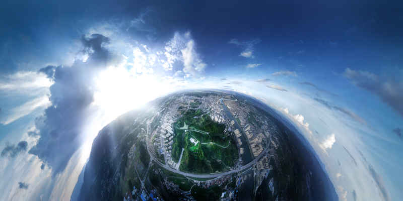 城市球形全景