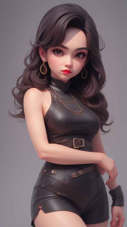 高级感女孩皮衣系列