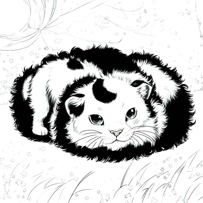 小猫夸张漫画设计