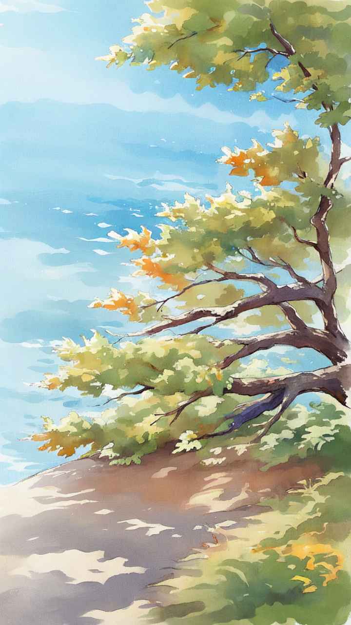 清新治愈水彩插画设计