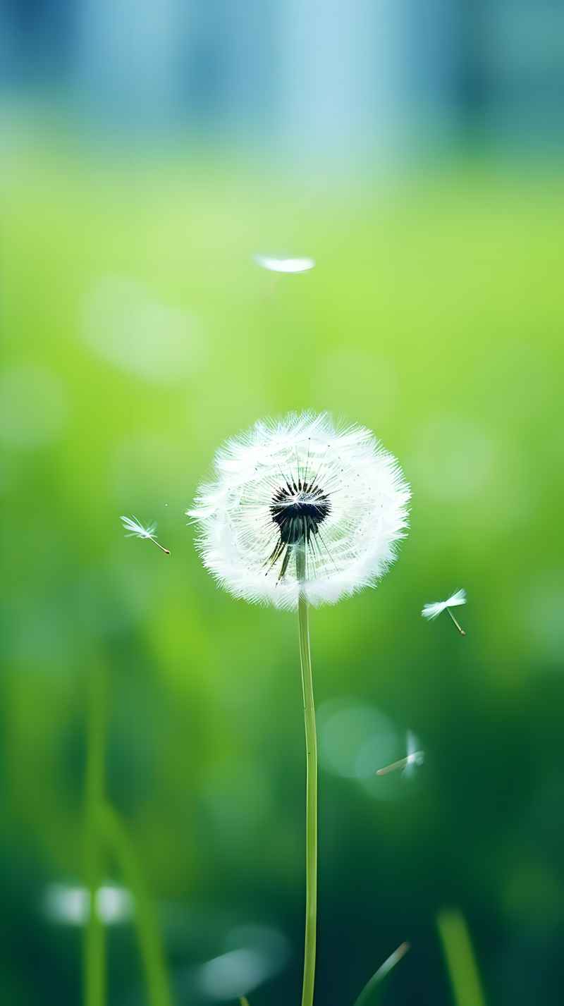 绿色唯美自然小草背景图 53