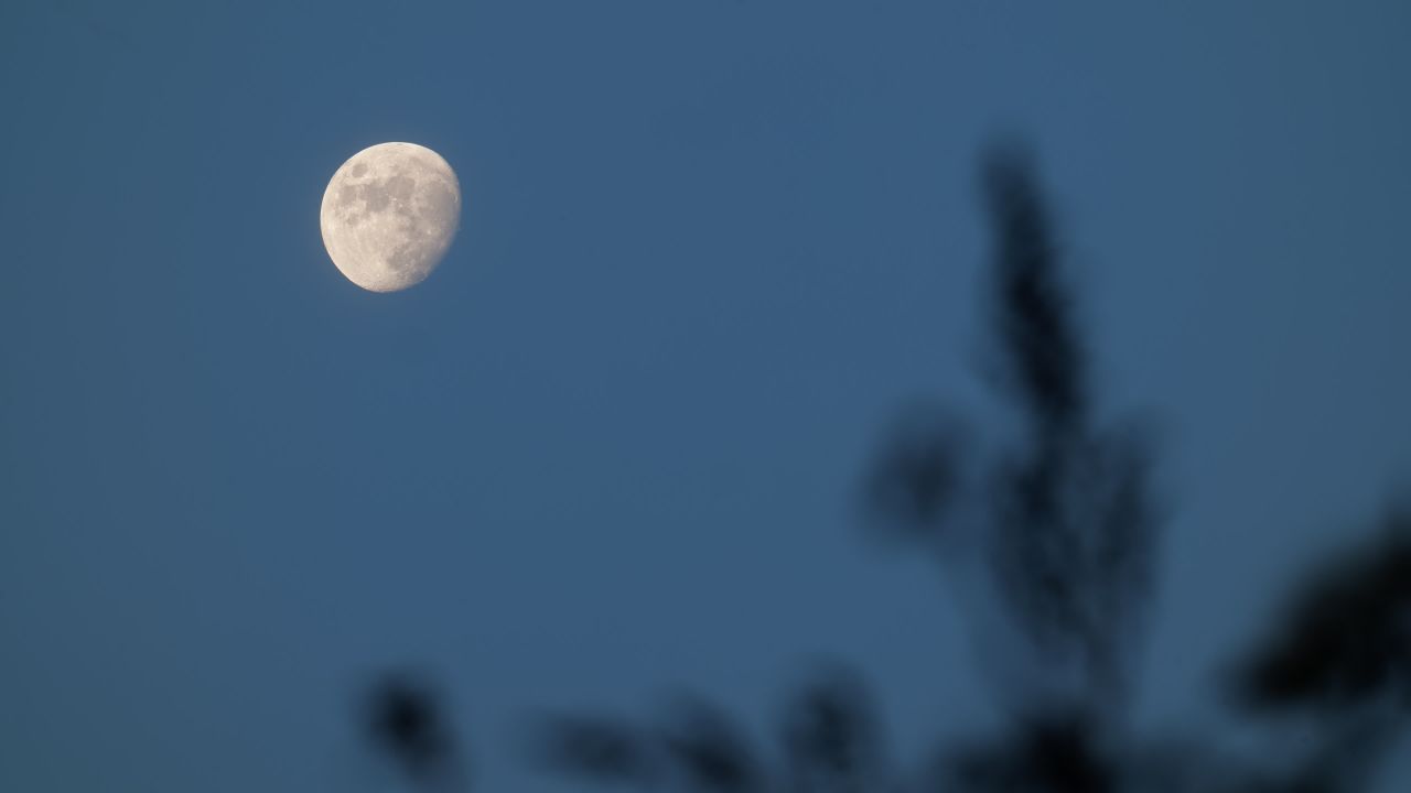 深夜玩天空月亮月球皎洁明月中秋满月 30