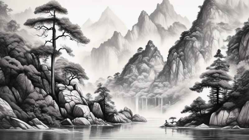山水风景插画 24