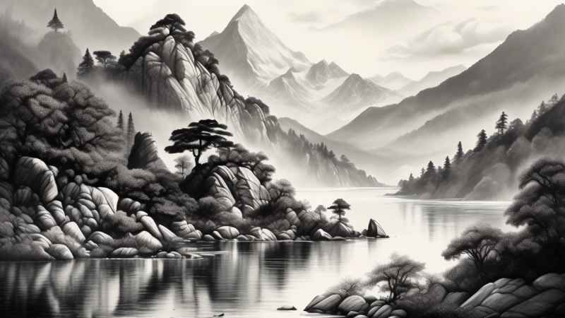 山水风景插画 14