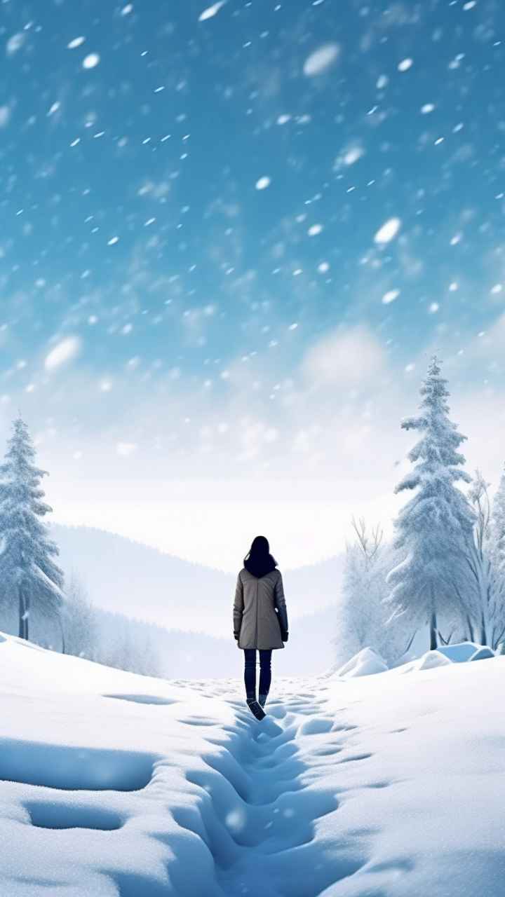 美丽冬季雪景 7